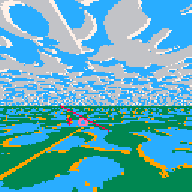 500 byte flight simulator